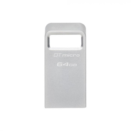 Pen drive 64gb kingston dt micro argento [dtmc3g2/64gb]