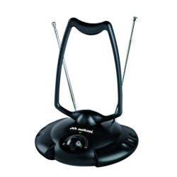 Antenna per tv meliconi at 380 usb/dab+/uhf/vhf/nero [881001]