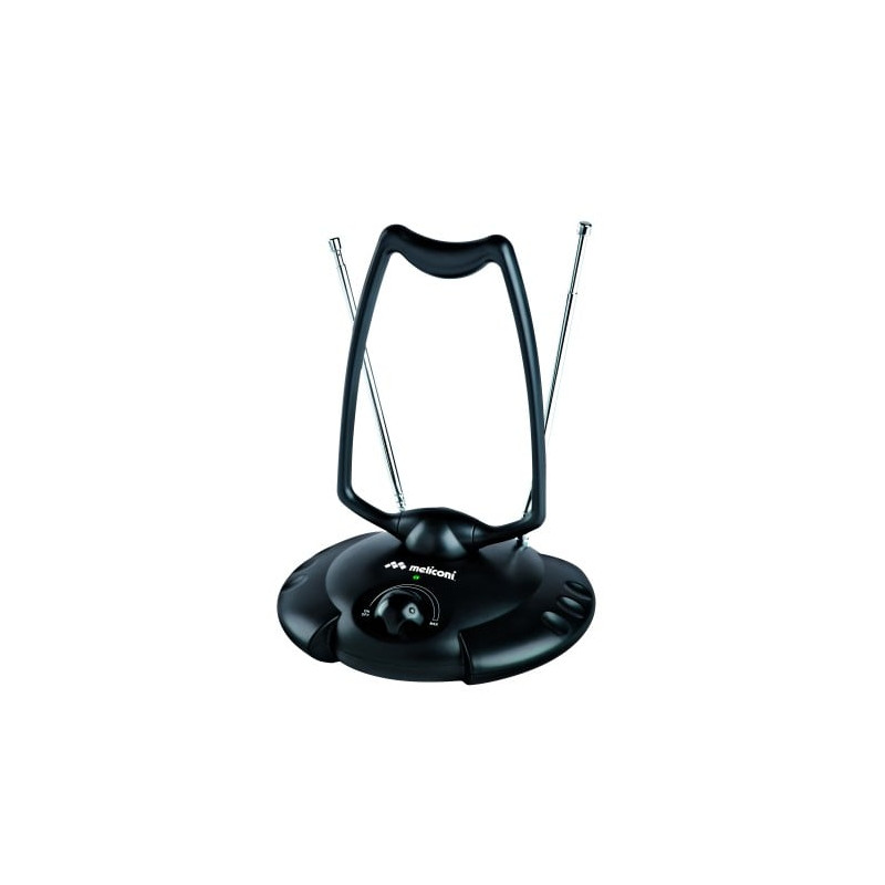 Antenna per tv meliconi at 380 usb/dab+/uhf/vhf/nero [881001]