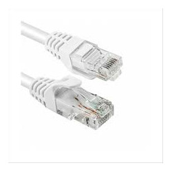 Cavo di rete vultech cat.6 u/utp 1m bianco [taau010-utp-wh]