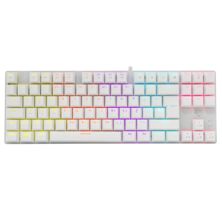 Tastiera da giovo white shark gk-2106 gaming meccanica usb anti