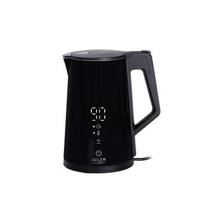 Bollitore elettrico adler regolabile 1850w/1.7l/nero [ad 1345 black]