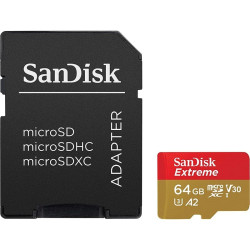 64gb scheda sandisk extreme microsd uhs-i v30 actioncam