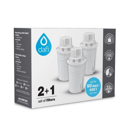 Filtro acqua dafi classic 3pz bianco [poz03228]