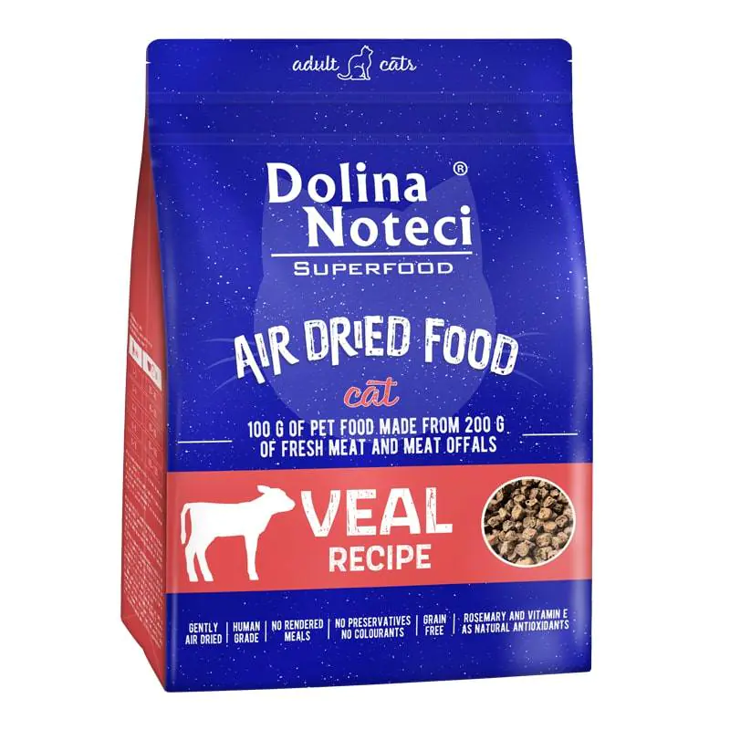 Mangime secco dolina noteci superfood vitello per gatti 1kg [8536]