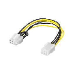 Cavo di alimentazione interna goobay per pc pcie da 6pin a 8pin 20cm