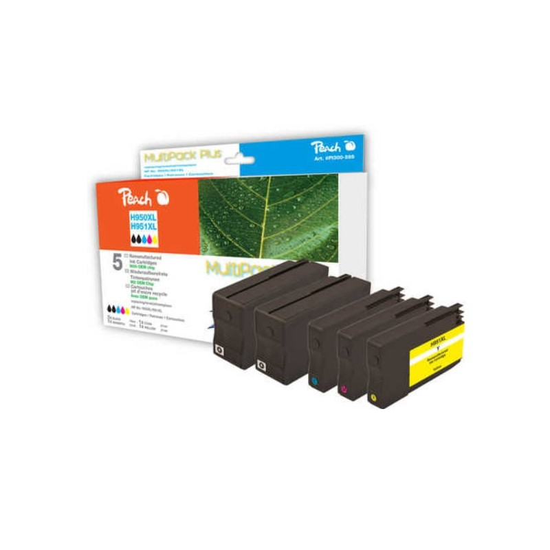 Set cartuccia inchiostro peach 950xl/951xl nero/ciano/magenta/giallo
