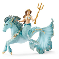 Figurina schleich bayala 70594 sirena eyela su cavalluccio marino