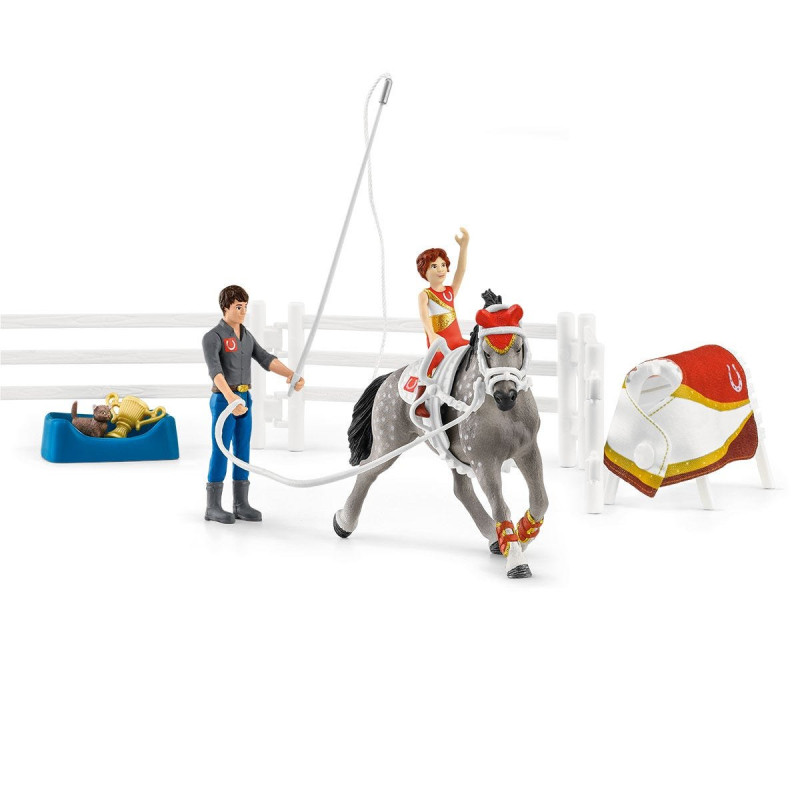 Figurina schleich horse club un cricchetto voltigeur multicolore
