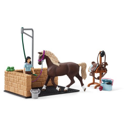 Figurina schleich horse club area di lavaggio con emily e luna multicolore