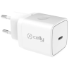 Alimentatore da rete celly rtgtc20w usb-c 20w bianco [rtgtc20wwh]