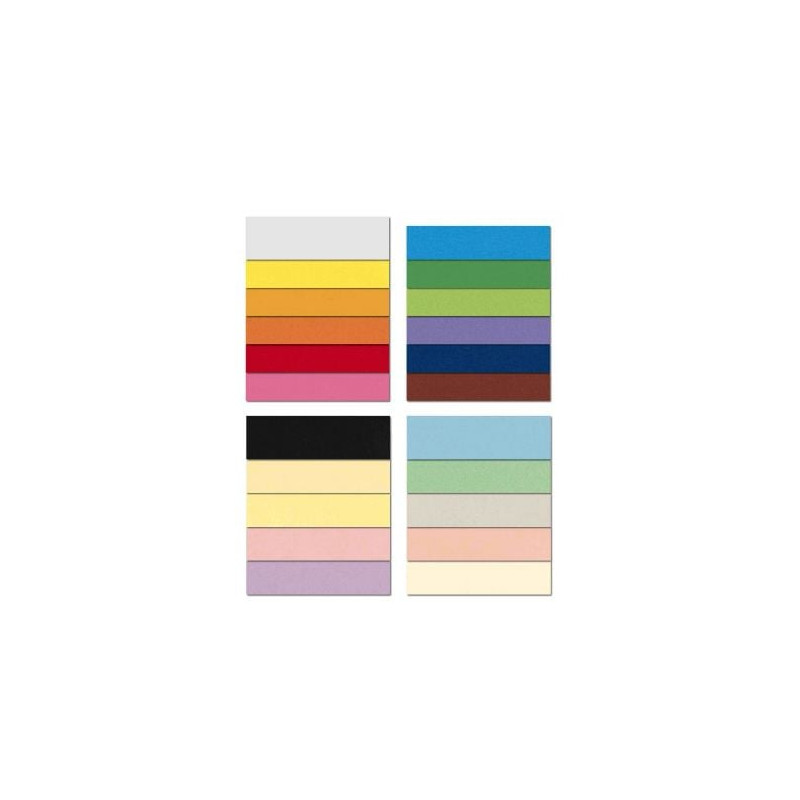 Cartoncini bristol favini espositore 25fogli 200g [a35m012]