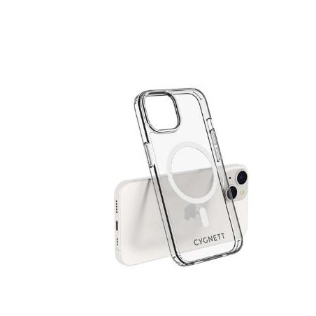Custodia cygnett aeromag per iphone 14 plus trasparente [cy4172cpaeg]
