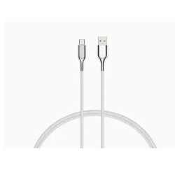 Cavo cygnett braided usb-c 2m bianco [cy2698pcusa]