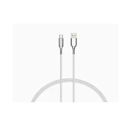 Cavo cygnett braided usb-c 2m bianco [cy2698pcusa]