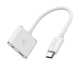 Cavo audio cygnett usb-c essentials 3.5mm bianco [cy2866pccpd]
