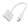 Cavo audio cygnett usb-c essentials 3.5mm bianco [cy2866pccpd]