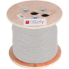 Cavo di rete in matassa techly f/utp cat.6 lszh 4x2x23awg 305m grigio