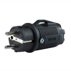 Spina shuko rosi 16a+t ip54 nero [80410]
