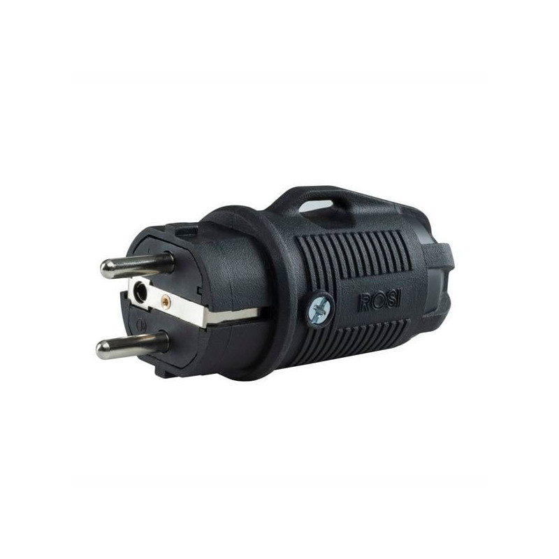 Spina shuko rosi 16a+t ip54 nero [80410]