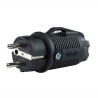Spina shuko rosi 16a+t ip54 nero [80410]