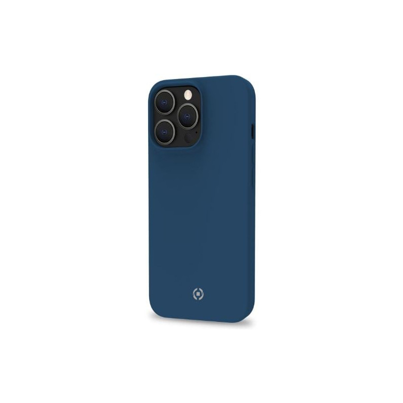 Custodia celly cromo per iphone 14 pro blu [cromo1025bl]