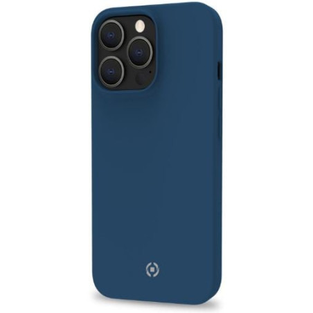 Custodia celly cromo per iphone 14 pro blu [cromo1025bl]