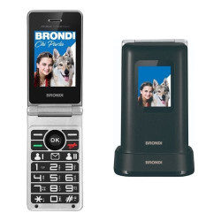 Cellulare brondi amico prezioso 1.77" dual sim nero/metallico