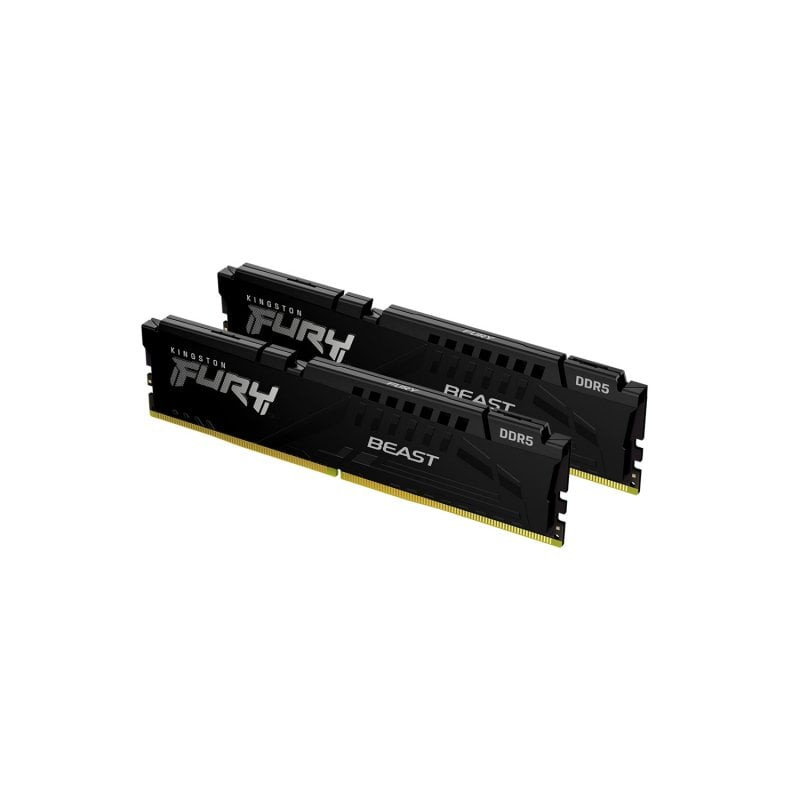 Ram dimm ddr5 32gb kingston fury beast 5600mhz nero [kf556c36bbek2-32]