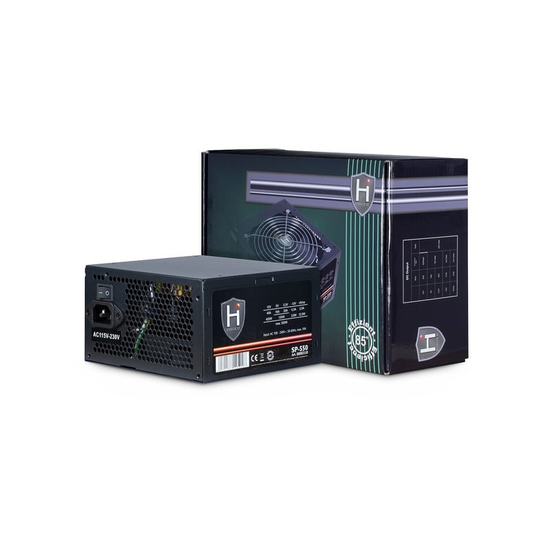 Alimentatore 550w inter-tech hipower sp-550 20+4 pin atx