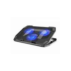Supporto di raffreddamento natec oriole per notebook 3 ventola 15.6-17.3"/5v/usb-c/led/nero