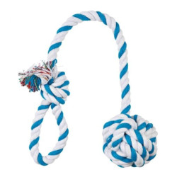 Gioco di corda trixie per cani 50cm bianco/blu [tx-3269]