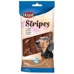 Snack per cani trixie stripes con agnello 100g [tx-31772]