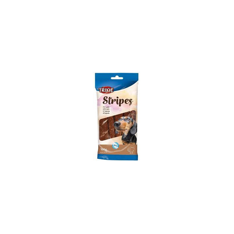 Snack per cani trixie stripes con agnello 100g [tx-31772]