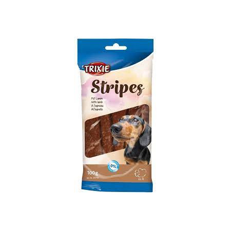 Snack per cani trixie stripes con agnello 100g [tx-31772]