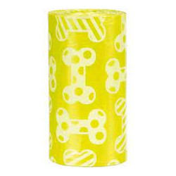 Sacchetti di plastica trixie per cani 4 rottoli/20pz/giallo [23473]