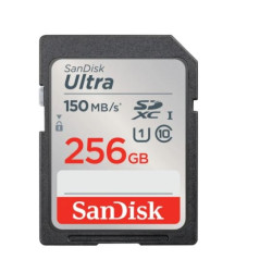 Scheda microsdxc sandisk 256gb ultra nero [sdsdunc-256g-gn6in]