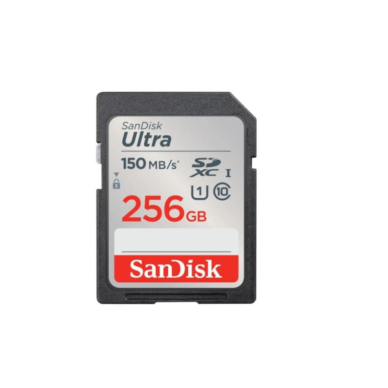 Scheda microsdxc sandisk 256gb ultra nero [sdsdunc-256g-gn6in]