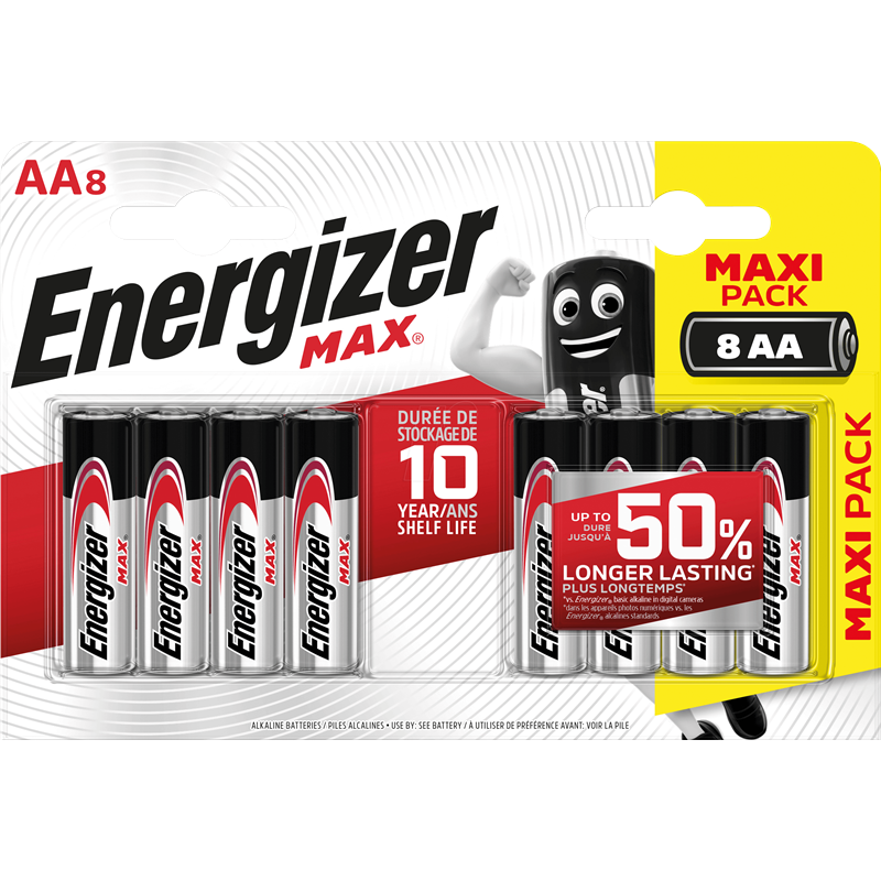 Pila ricaricabile energize 437727 1.5v aa 8pz [437727]