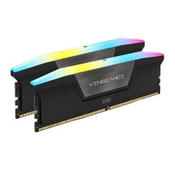 Ram dimm ddr5 64gb corsair vengeance rgb 5200-40 nero [cmh64gx5m2b5200c40]