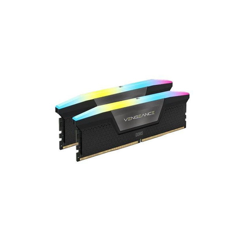 Ram dimm ddr5 64gb corsair vengeance rgb 5200-40 nero [cmh64gx5m2b5200c40]