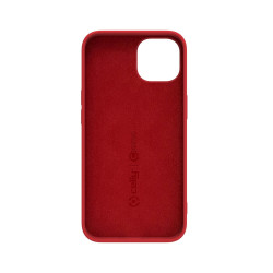 Custodia in silicone celly per apple iphone 14 plus cromo rosso [cromo1026rd]
