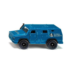 Modellino siku 1926 global security trasportatore soldi blu metallizzato