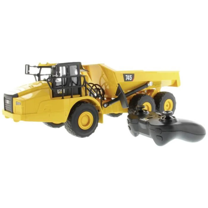 Modellino cerrera cat 745 camion telecomandato 1/24 giallo/nero [wrcaes0cf092541]