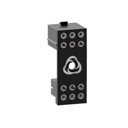 Adattatore pcie singularity 180 gradi a 6 pin u+u in plastica nero