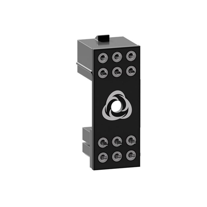 Adattatore pcie singularity 180 gradi a 6 pin u+u in plastica nero