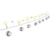 Stringa di luce 10 led goobay con timer bianco