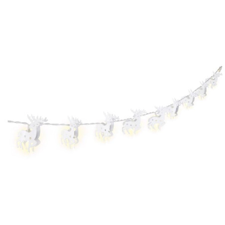Stringa di luce 10 led goobay renna con timer bianco caldo