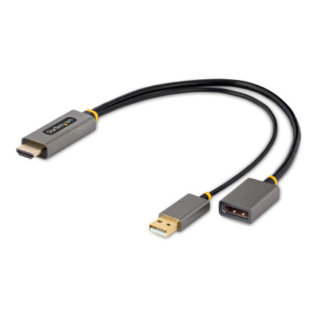 Cavo adattatore startech.com hdmi a displayport 0.3m nero/grigio