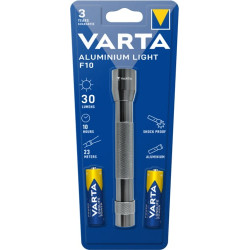 Torcia elettrica varta alluminium light f10 pro led 2xaa nero